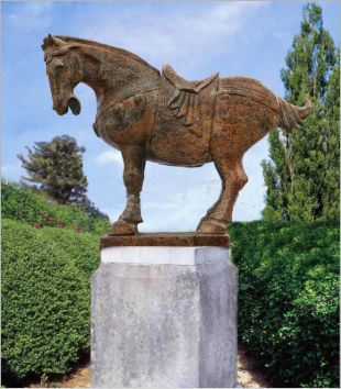 animal horse sculpture, stone animal sculpture, marble animal horse sculpture -DW005