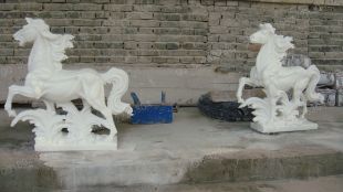 animal horse sculpture, stone animal sculpture, marble animal horse sculpture DW015