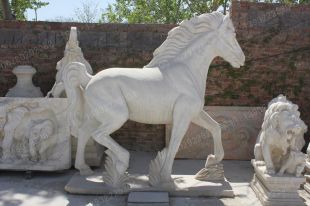 animal horse sculpture, stone animal sculpture, marble animal horse sculpture DW031