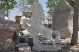 animal horse sculpture, stone animal sculpture, marble animal horse sculpture DW032