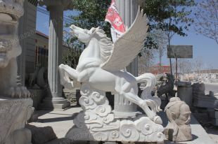 animal horse sculpture, stone animal sculpture, marble animal horse sculpture DW036