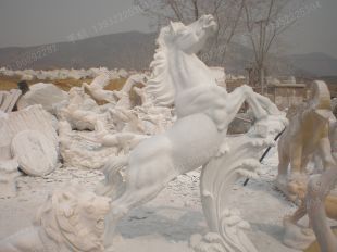 animal horse sculpture, stone animal sculpture, marble animal horse sculpture DW040