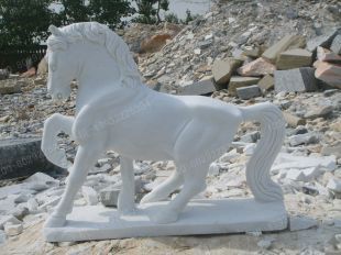 animal horse sculpture, stone animal sculpture, marble animal horse sculpture DW043