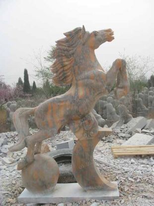 animal horse sculpture, stone animal sculpture, marble animal horse sculpture DW044
