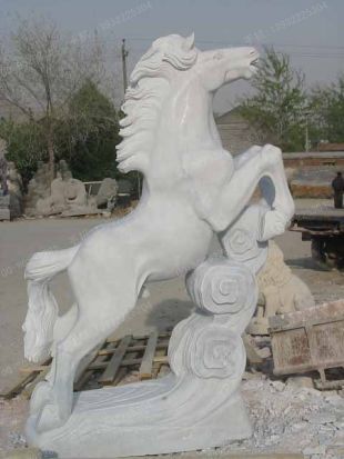 animal horse sculpture, stone animal sculpture, marble animal horse sculpture DW045