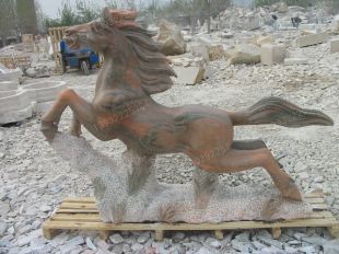animal horse sculpture, stone animal sculpture, marble animal horse sculpture DW047