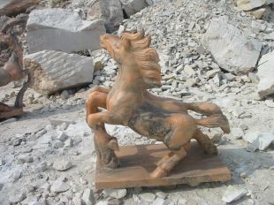animal horse sculpture, stone animal sculpture, marble animal horse sculpture DW049