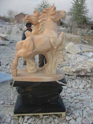 animal horse sculpture, stone animal sculpture, marble animal horse sculpture DW050