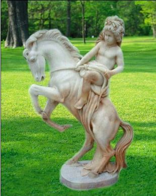 animal horse sculpture, stone animal sculpture, marble animal horse sculpture DW0667