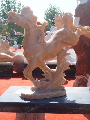 animal horse sculpture, stone animal sculpture, marble animal horse sculpture DW070