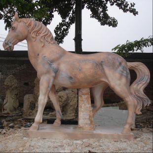 animal horse sculpture, stone animal sculpture, marble animal horse sculpture DW072