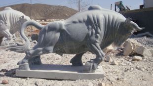 animal cattle sculpture, stone animal sculpture, marble animal sculpture DW074
