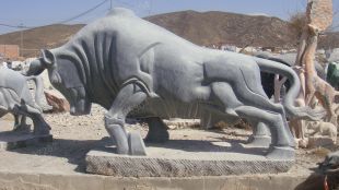 animal cattle sculpture, stone animal sculpture, marble animal sculpture DW077
