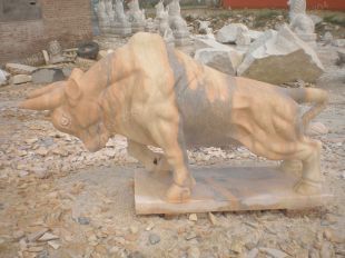 animal cattle sculpture, stone animal sculpture, marble animal sculpture DW083