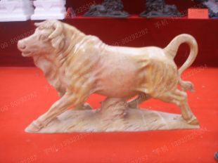 animal cattle sculpture, stone animal sculpture, marble animal sculpture DW084