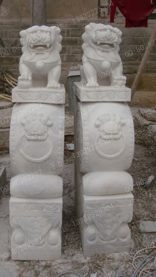 Archaize stone carving MenDun/Archaize sculpture/Archaize white marble sculpture - MD435
