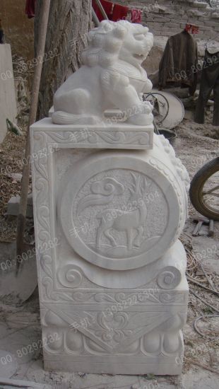 Archaize stone carving MenDun/Archaize sculpture/Archaize white marble sculpture - MD436