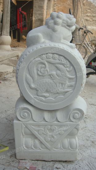 Archaize stone carving MenDun/Archaize sculpture/Archaize white marble sculpture - MD440