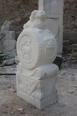 Archaize stone carving MenDun/Archaize sculpture/Archaize white marble sculpture - MD450
