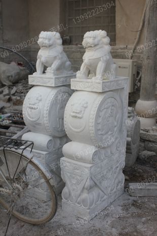 Archaize stone carving MenDun/Archaize sculpture/Archaize white marble sculpture - MD453