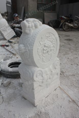 Archaize stone carving MenDun/Archaize sculpture/Archaize white marble sculpture - MD456