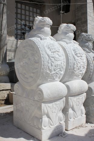 Archaize stone carving MenDun/Archaize sculpture/Archaize white marble sculpture - MD458