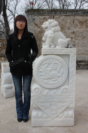 Archaize stone carving MenDun/Archaize sculpture/Archaize white marble sculpture - MD461