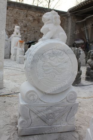 Archaize stone carving MenDun/Archaize sculpture/Archaize white marble sculpture - MD463