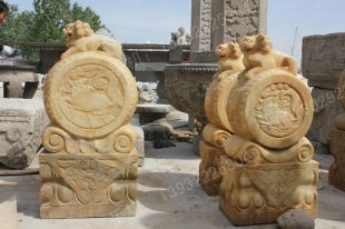 Archaize stone carving MenDun/Archaize sculpture/Archaize white marble sculpture - MD469