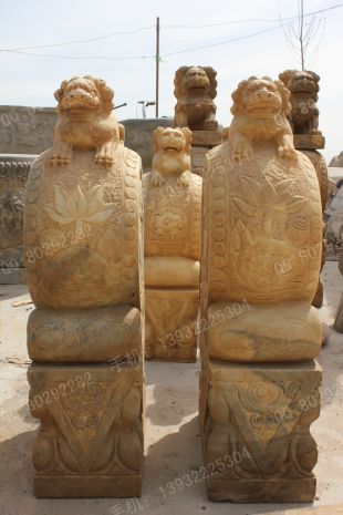 Archaize stone carving MenDun/Archaize sculpture/Archaize white marble sculpture - MD470