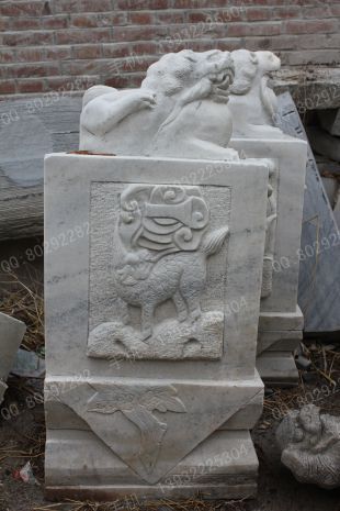 Archaize stone carving MenDun/Archaize sculpture/Archaize white marble sculpture - MD473