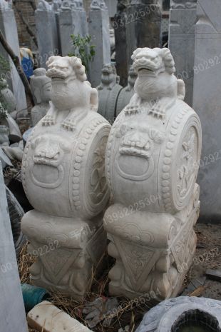 Archaize stone carving MenDun/Archaize sculpture/Archaize white marble sculpture - MD475