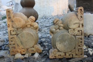 Archaize stone carving MenDun/Archaize sculpture/Archaize white marble sculpture - MD478