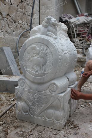 Archaize stone carving MenDun/Archaize sculpture/Archaize white marble sculpture - MD482