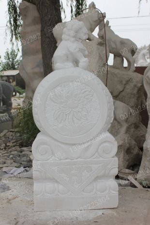 Archaize stone carving MenDun/Archaize sculpture/Archaize white marble sculpture - MD490