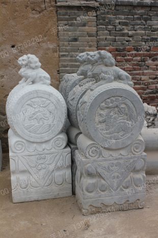 Archaize stone carving MenDun/Archaize sculpture/Archaize white marble sculpture - MD496