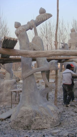 animal sculpture, stone animal sculpture, marble animal sculpture DW196
