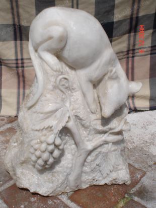 animal sculpture, stone animal sculpture, marble animal sculpture DW224