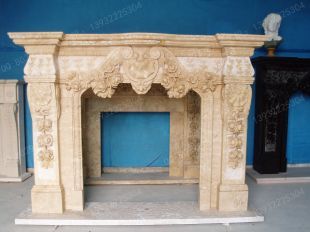 Stone mantel,european fireplace,marble fireplace,marble mantel -BL932