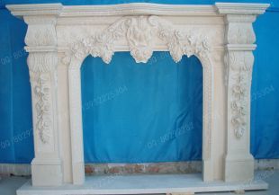 Stone mantel,european fireplace,marble fireplace,marble mantel -BL937
