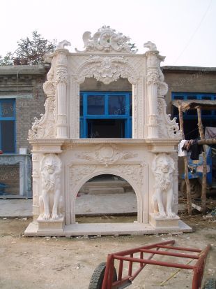 Stone mantel,european fireplace,marble fireplace,marble mantel -BL944