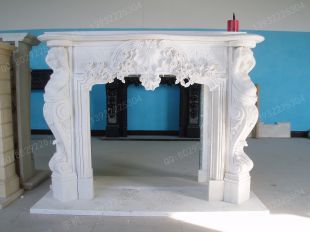 Stone mantel,european fireplace,marble fireplace,marble mantel -BL945