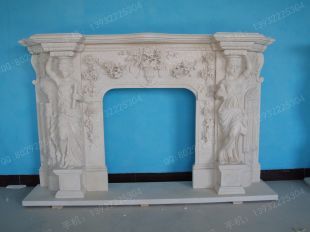 Stone mantel,european fireplace,marble fireplace,marble mantel -BL946
