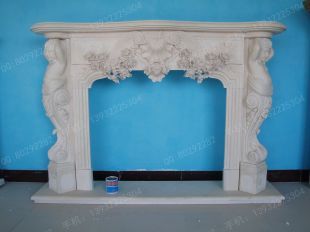 Stone mantel,european fireplace,marble fireplace,marble mantel -BL947