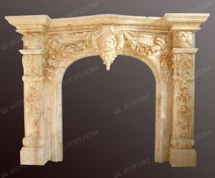 Stone mantel,european fireplace,marble fireplace,marble mantel -BL1072