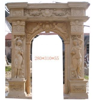 Stone mantel,european fireplace,marble fireplace,marble mantel -BL1071