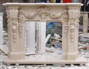 Stone mantel,european fireplace,marble fireplace,marble mantel -BL1082