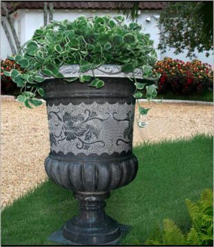European flowerpot, stone flowerpot, landscape flowerpot, flowerpot pictures, white marble flowerpot, sandstone flowerpot, granite flowerpot, European stone carving flowerpot -- HP001