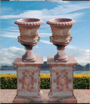 European flowerpot, stone flowerpot, landscape flowerpot, flowerpot pictures, white marble flowerpot, sandstone flowerpot, granite flowerpot, European stone carving flowerpot -- HP002