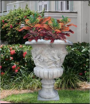 European flowerpot, stone flowerpot, landscape flowerpot, flowerpot pictures, white marble flowerpot, sandstone flowerpot, granite flowerpot, European stone carving flowerpot -- HP004